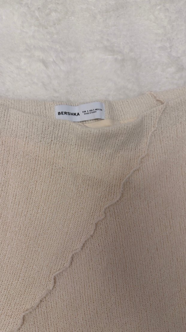 Bershka yeni Bej Kadın Uzun Etek Fırfırlı - Görsel 2