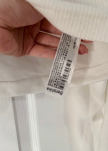 Bershka beyaz Baskılı Uzun Kollu Sweatshirt - Görsel 5