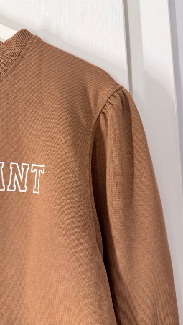 Bej orijanal GANT Baskılı Sweatshirt - Görsel 4