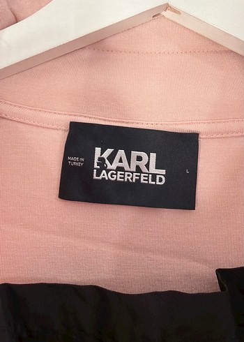 Pembe Yarım Fermuarlı Kadın Sweatshirt Karl Legerfeld - Görsel 3
