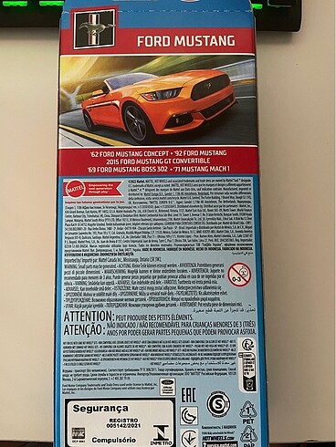 Hot Wheels Ford Mustang 5?li set