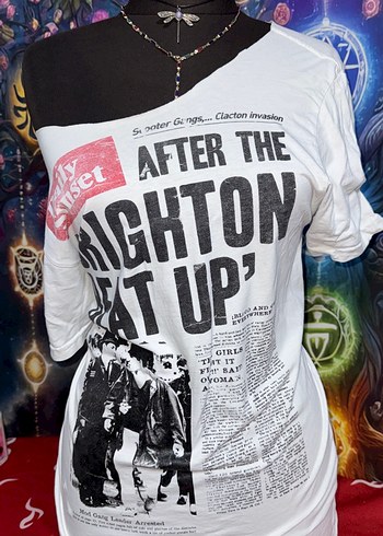 Baskılı Gevşek Kesim Pamuk Hamile Tişörtü - Görsel 2