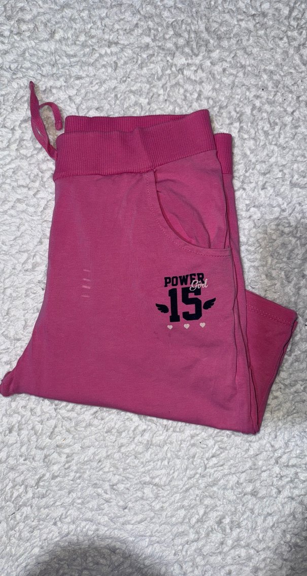 Kız Çocuk Pembe Bol Kesim Şort - Görsel 2