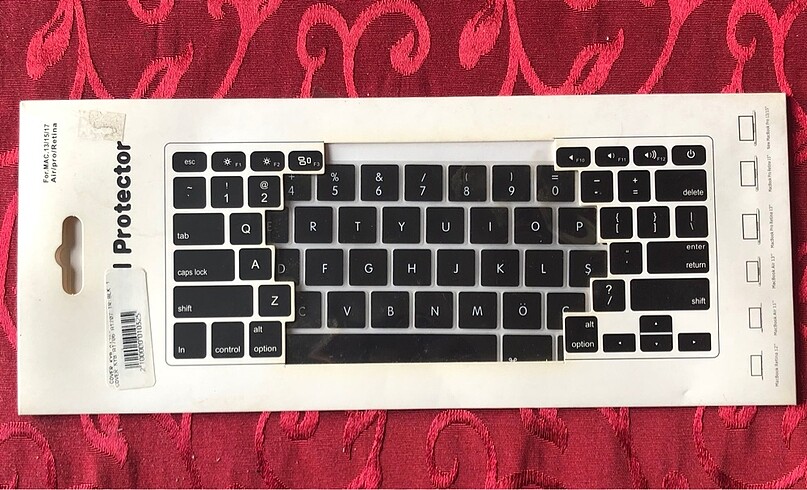 MacBook 13/15/17? Pro/Air/Retina uyumlu klavye silikonu - Görsel 3