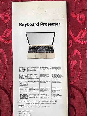 MacBook 13/15/17? Pro/Air/Retina uyumlu klavye silikonu - Görsel 5