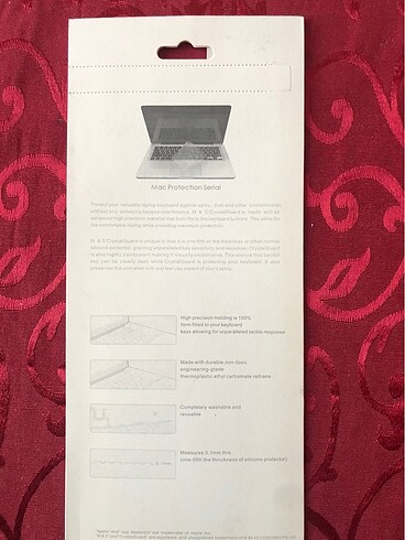 MacBook A1534 / A1708 Klavye silikonu. - Görsel 4