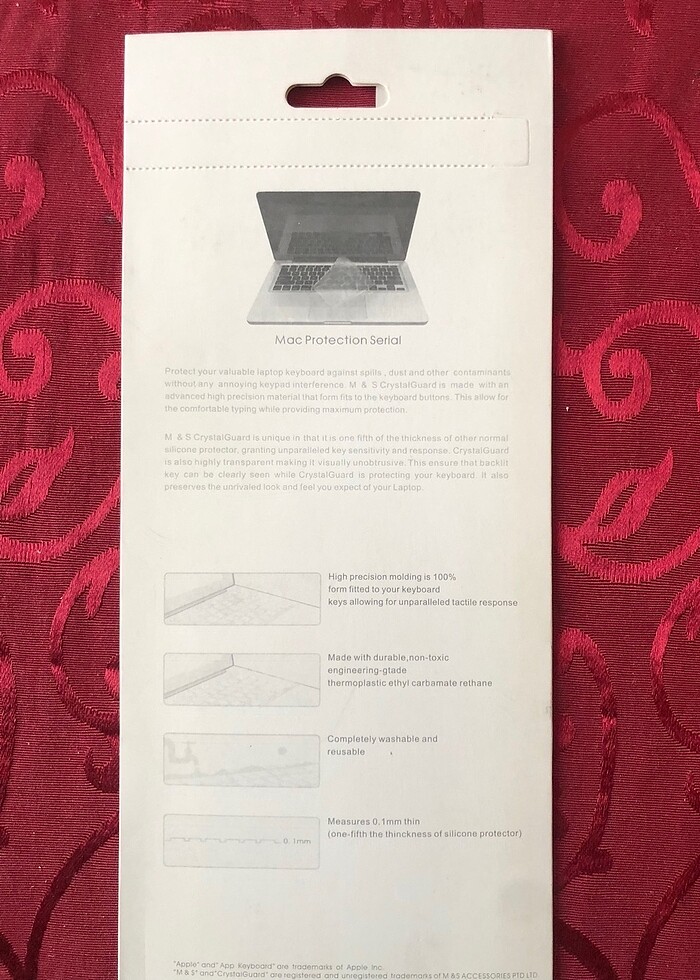 MacBook A1534 / A1708 Klavye silikonu. - Görsel 4