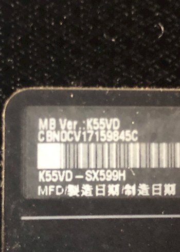 Asus K55V i5 laptop arızalı - Görsel 2