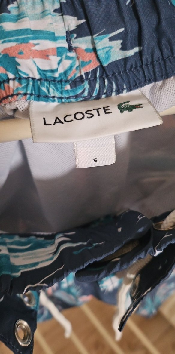 Erkek Lacivert lacoste Mini Şort - Görsel 5