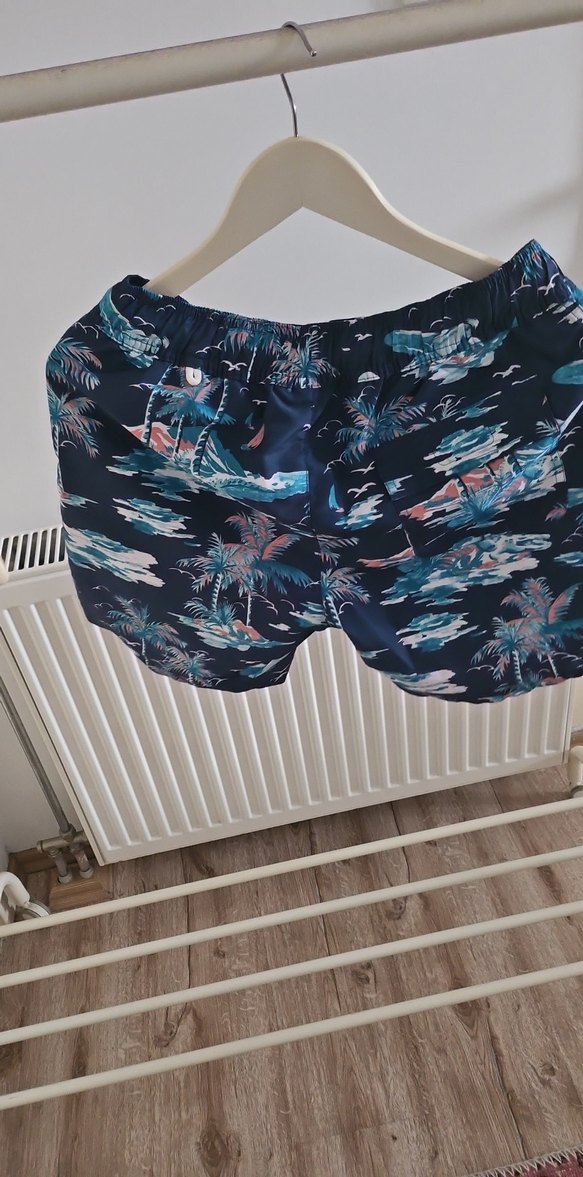 Erkek Lacivert lacoste Mini Şort - Görsel 3