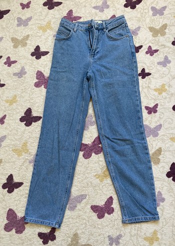 LC Waikiki Kadın Mavi Bol Kesim Kot Pantolon