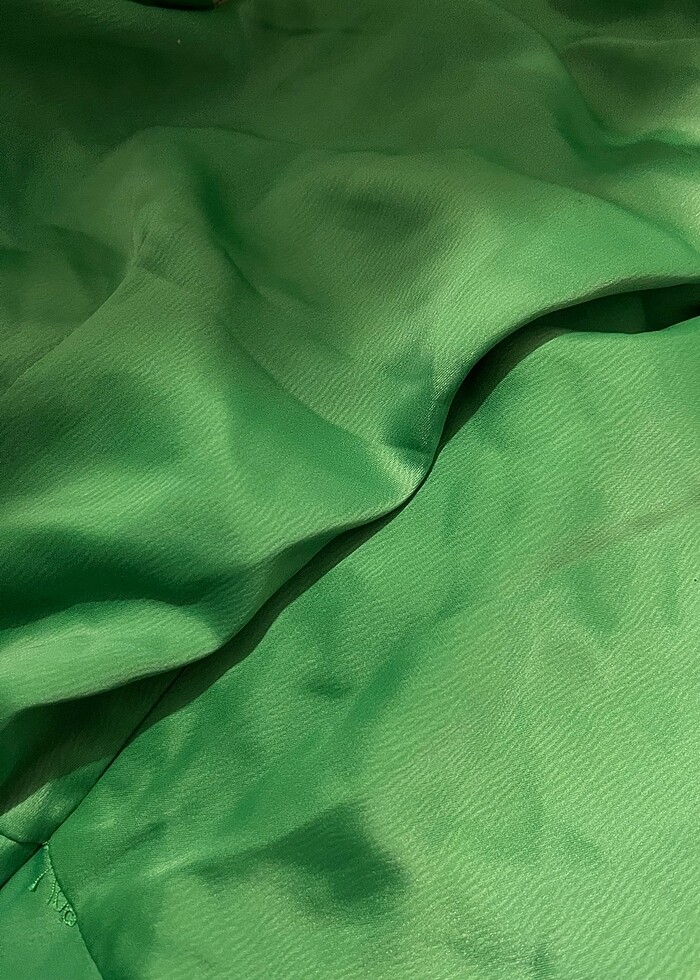 Yeşil saten  takım - Görsel 4