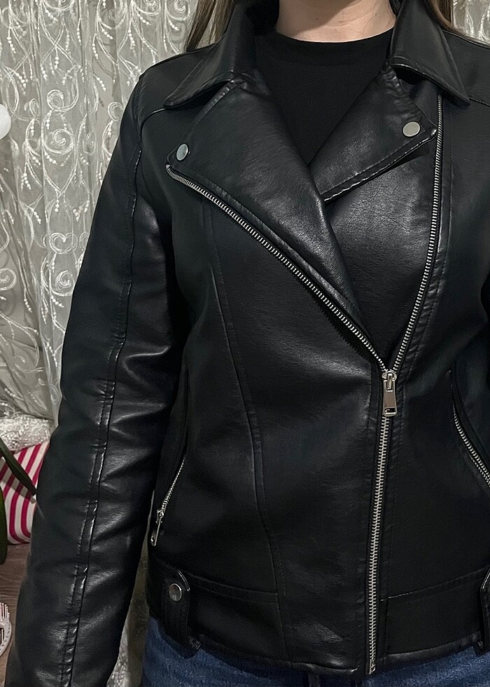 Defacto  deri ceket - Görsel 2