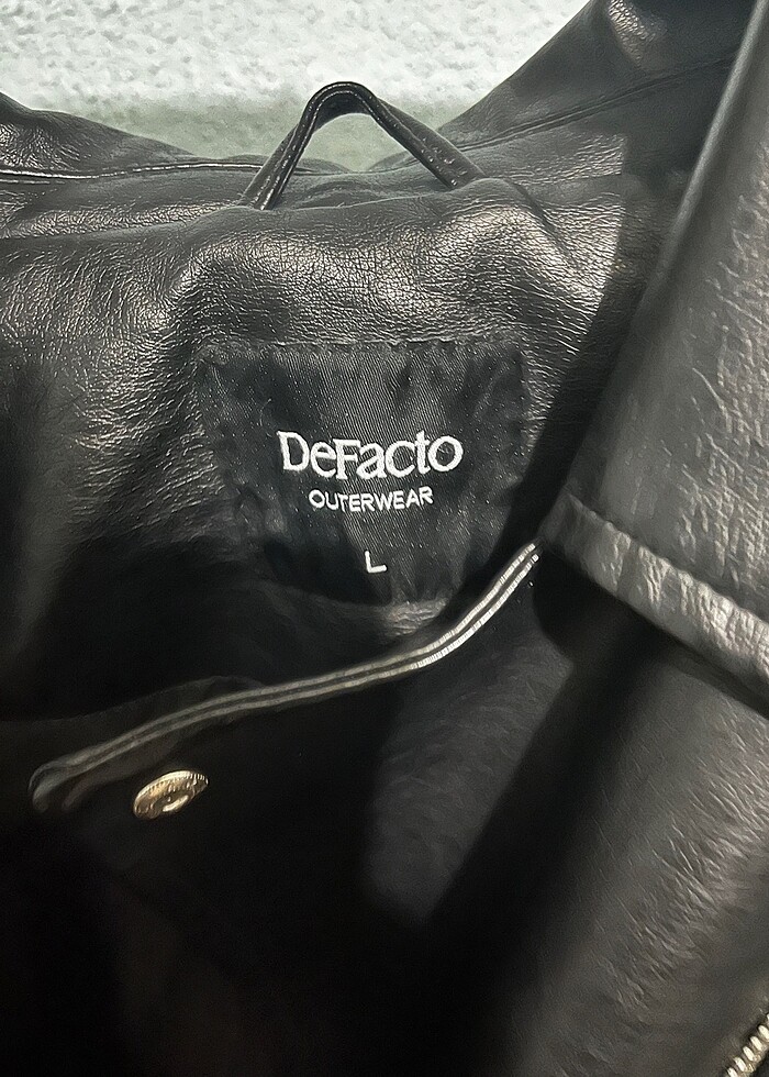 Defacto  deri ceket - Görsel 3