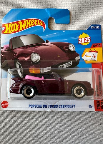 Kırmızı Porsche 911 Turbo Cabriolet Oyuncak Araba