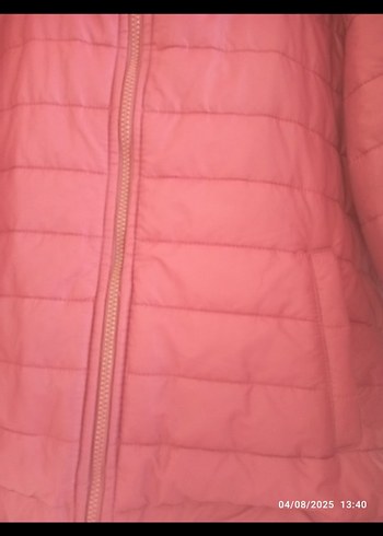 Bordo Fermuarlı Erkek Mont - Görsel 4