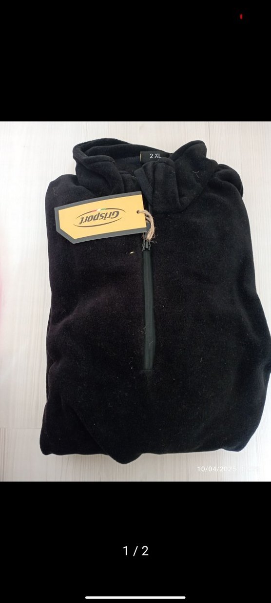 Sarı Fermuarlı Erkek Polar Sweatshirt - Görsel 2