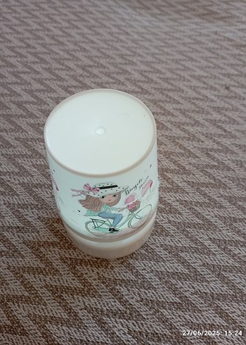 Beyaz Bisiklet Desenli Masa Lambası - Görsel 2