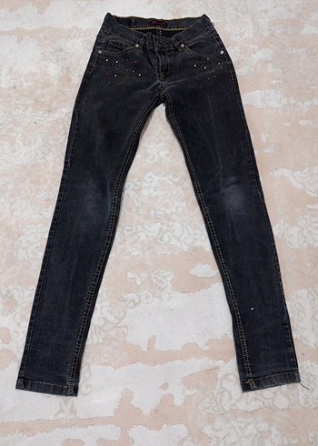 Gri Kadın Denim Skinny Jean - Görsel 2