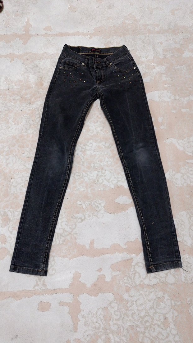 Gri Kadın Denim Skinny Jean - Görsel 2