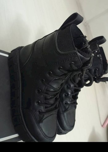 Siyah Bağcıklı Platform kız çocuk bot - Görsel 2