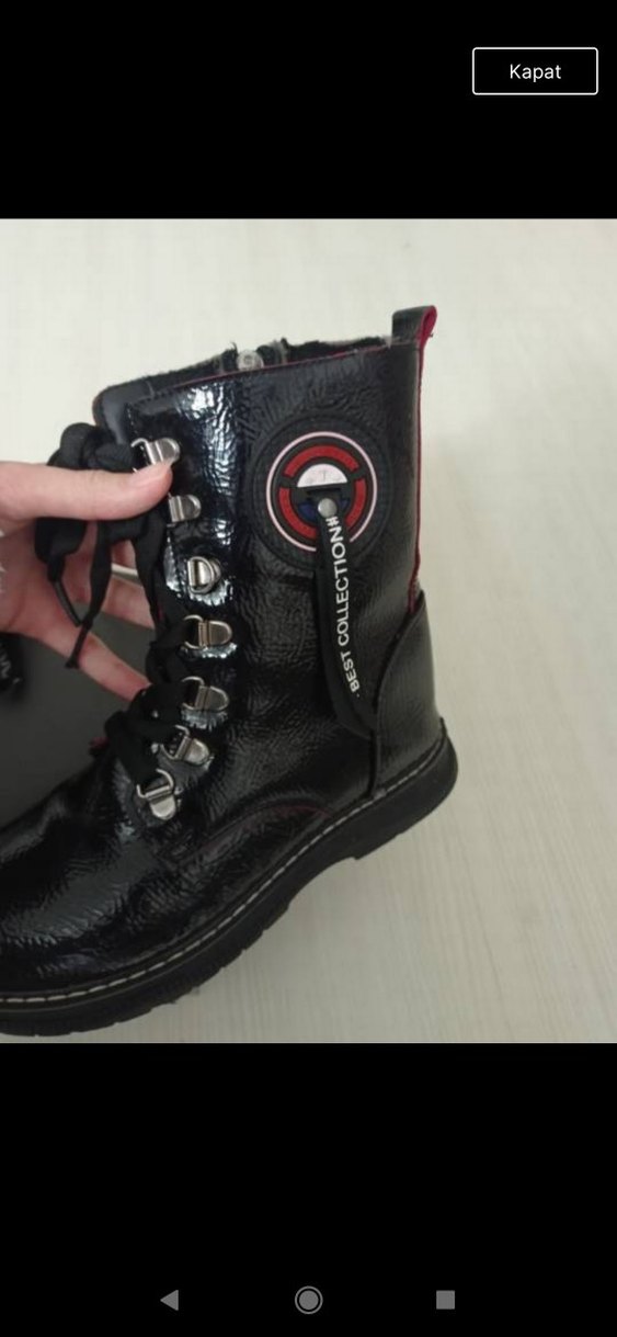 Kızlar için Siyah Rock Punk Lastik Botlar - Görsel 2