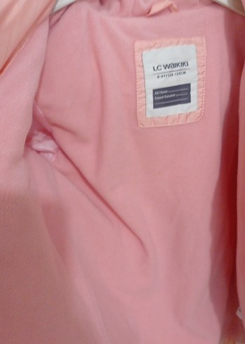 Kız Çocuk Pudra Pembe Kapitone Mont - Görsel 3