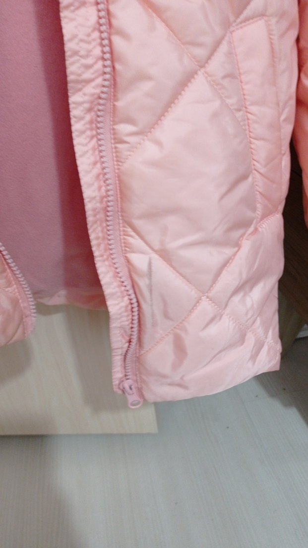 Kız Çocuk Pudra Pembe Kapitone Mont - Görsel 4