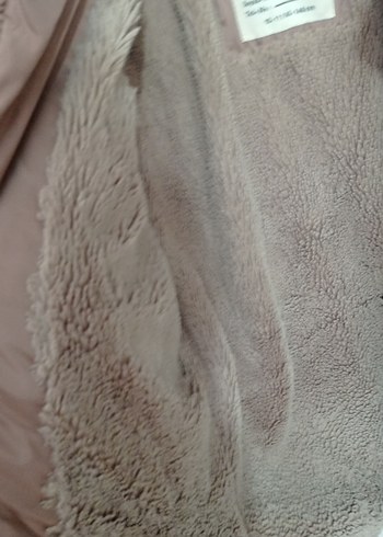 Kız Çocuk Bej Kürk Detaylı Mont - Görsel 3