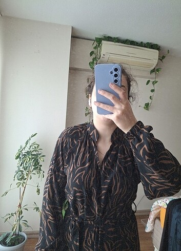 s Beden Gusto Zebra Elbise