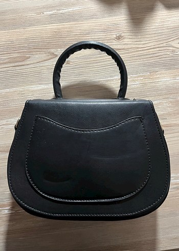 Siyah Deri Kadın Çanta - Görsel 3