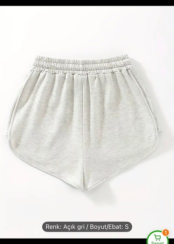 Gri Pamuklu San Francisco Baskılı Mini Şort - Görsel 2