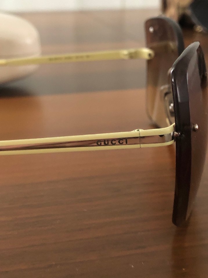 Bej Kadın Güneş Gözlüğü orijinal gucci - Görsel 4