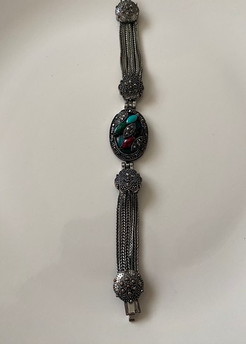  Beden çeşitli Renk Turkuaz Desenli Bohem Boncuklu Kadın Vintage Bileklik