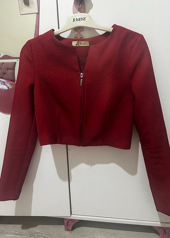 s Beden siyah Renk 2 CEKET TEK FİYATINA Siyah saten ceket-bolero bordo ceket (
