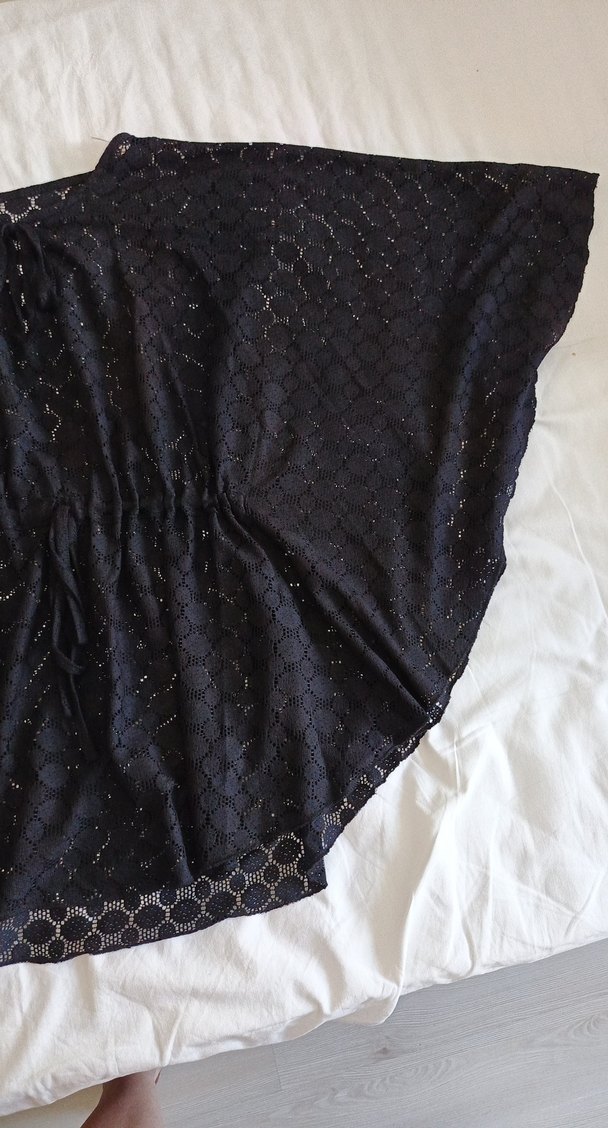 Drapeli Siyah Pareo - Görsel 3