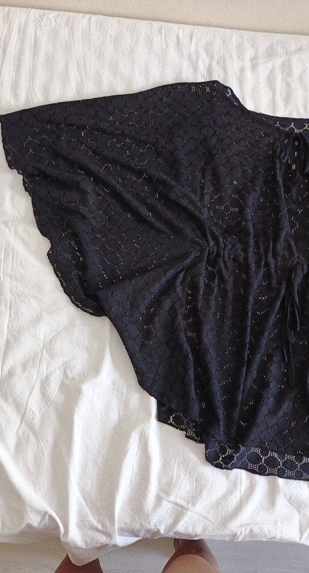 Drapeli Siyah Pareo - Görsel 2