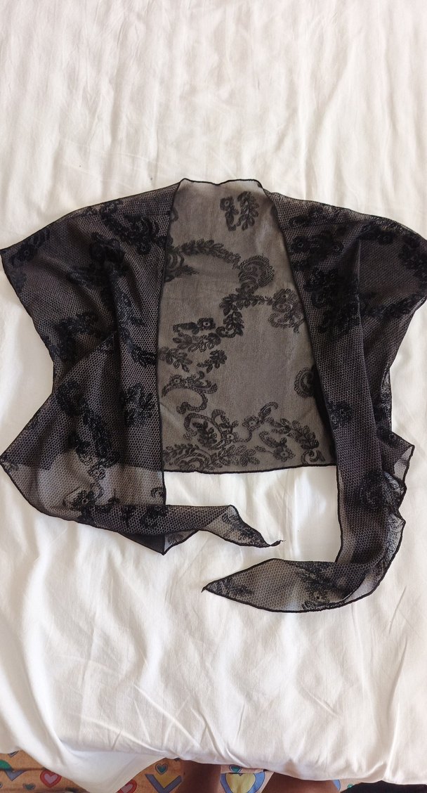 Siyah Drapeli Gotik Kadın Bolero - Görsel 2