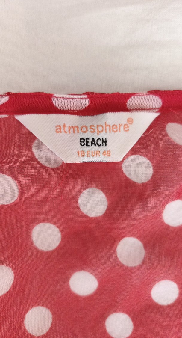 Kırmızı Puantiyeli Pareo - Görsel 4