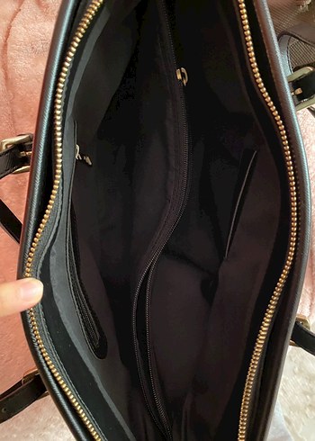 Pierre cardin Klasik Şıklık Siyah Deri Kadın Çanta - Görsel 3