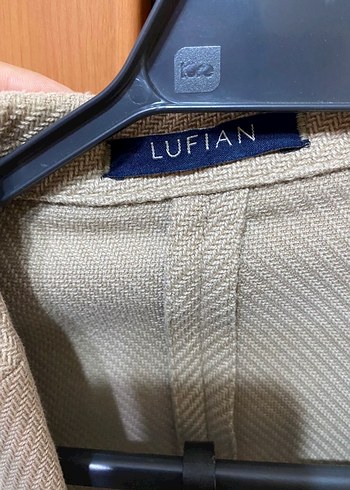 Lufian Bej Keten Erkek Ceket, Düğmeli, Regular Fit - Görsel 2