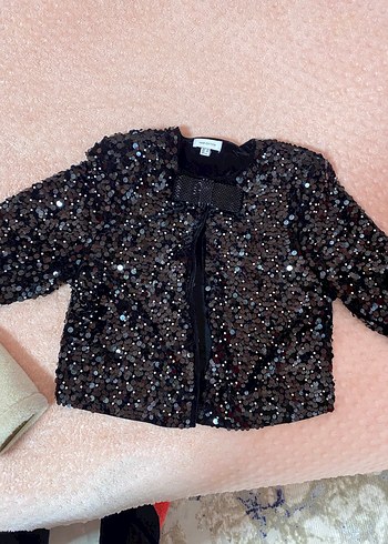 H&m pullu payetli ceket - Görsel 3
