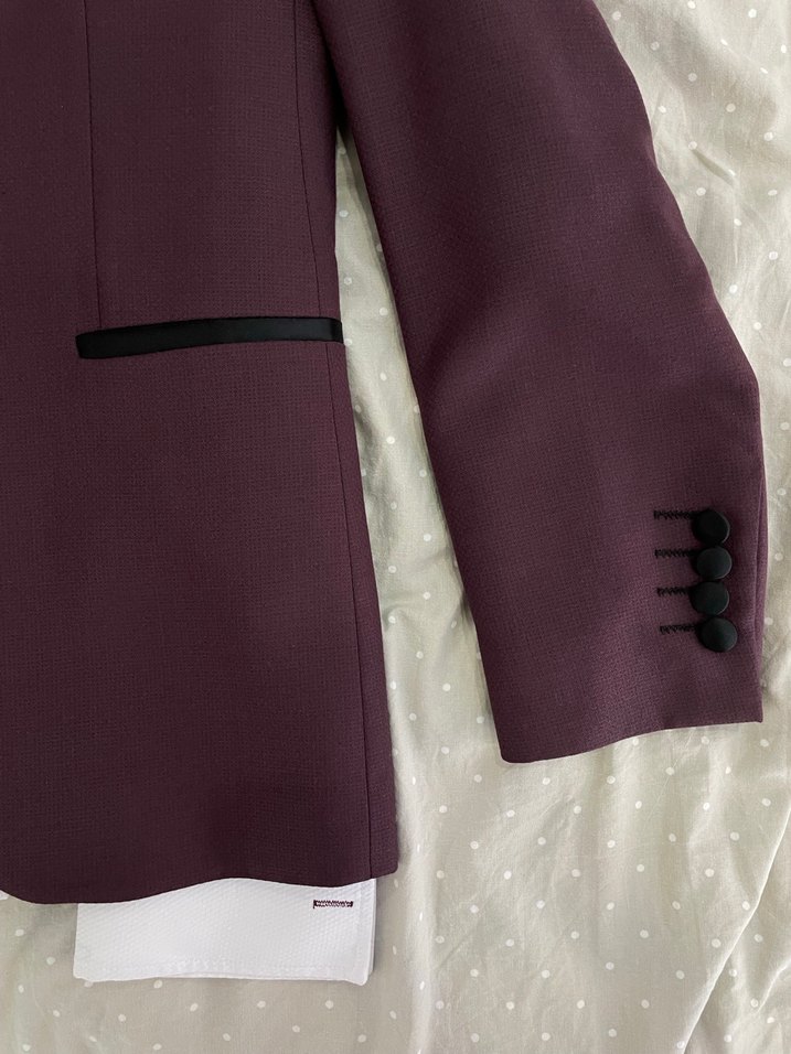 Papyonlu Bordo Damatlık Üstü - Görsel 2