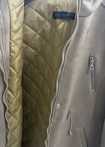 Kadın belden lastikli ceket - Görsel 2