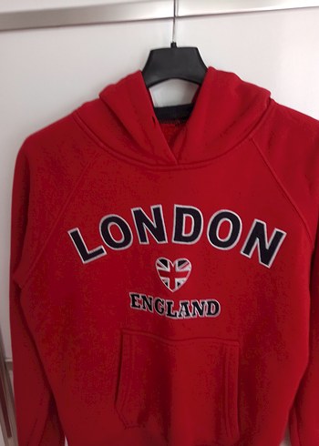 11-12 Yaş Beden kırmızı Renk unisex çocuk Sweatshirt
