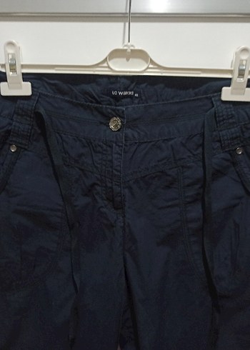 Lacivert Kadın Kapri Pantolon - Görsel 5