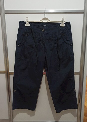 Lacivert Kadın Kapri Pantolon - Görsel 3