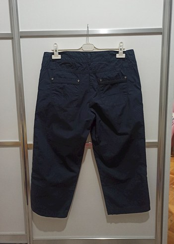 Lacivert Kadın Kapri Pantolon - Görsel 6