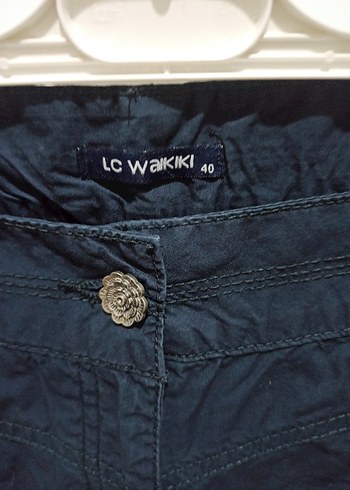 Lacivert Kadın Kapri Pantolon - Görsel 8