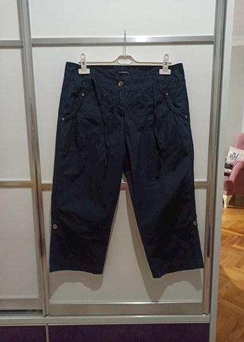 Lacivert Kadın Kapri Pantolon - Görsel 4